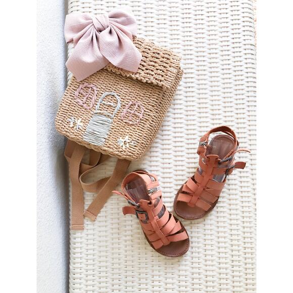 Summery Strolls Zara Honey Caged Gladiator Ankle Strap Sandals 29/12 - Picture 3 of 4